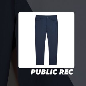 EUC Public Rec Blue Dealmaker 5-Pocket Pants